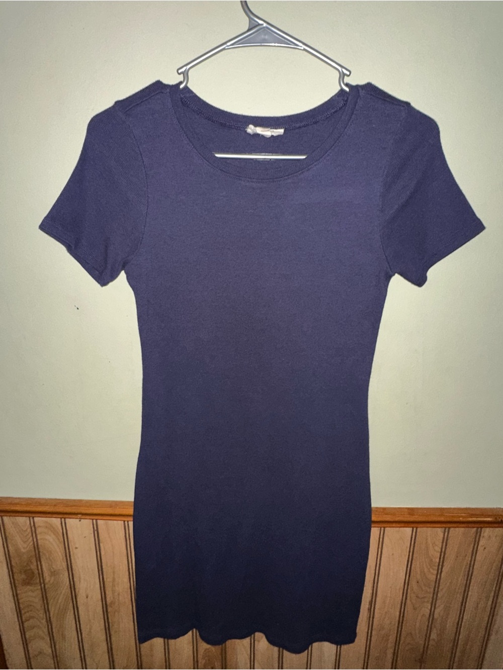 Navy Short-Sleeve Mini Dress — Classic Everyday Style